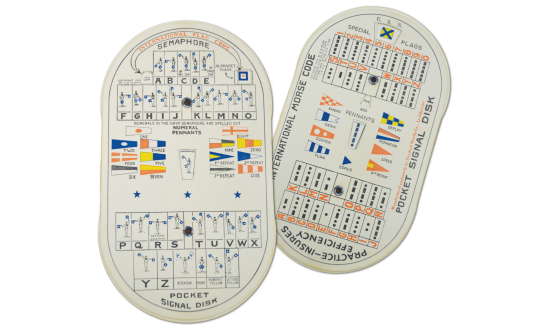 Pocket Signal Disk, U.S. Service Issue, front and back